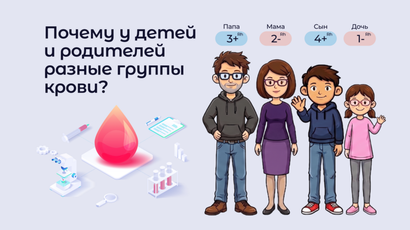 Может ли группа крови ребёнка отличаться от группы крови родителей?